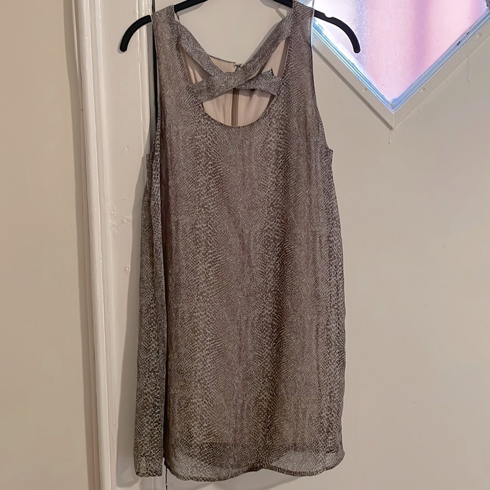 Snake mini cocktail dress